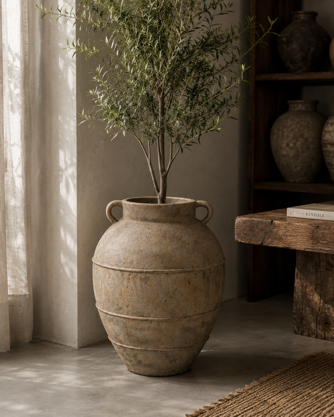 The Majesty - Oversized Vintage Clay Pot